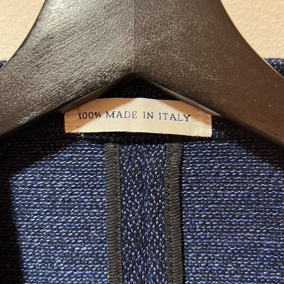 Italian High Quality Fine Blue Blazer for Men - Sartoria Latorre - Picture 3 of 14